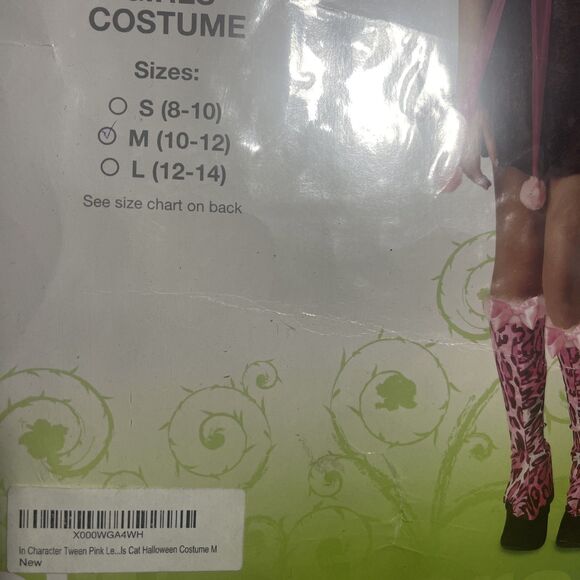 InCharacter Size Medium 10-12 Cat Kutie Kitten Girls Tween Costume Pink Leopard - Picture 3 of 6